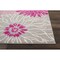 Homeroots 8 x 10 ft. Gray & Pink Tropical Flower Area Rug 385428 - alternate 3
